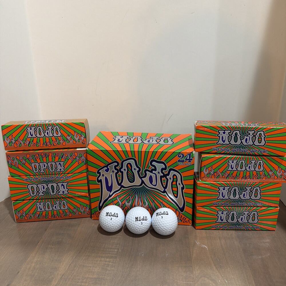NIKE-MOJO GOLF BALLS-24 PACK-8 SLEEVES-BRAND NEW-2008-WHITE-DISCONTINUED